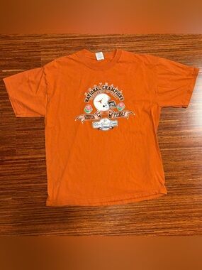 Vintage 2006 Texas Longhorns National Champions Shirt Size XL Jerzees Orange